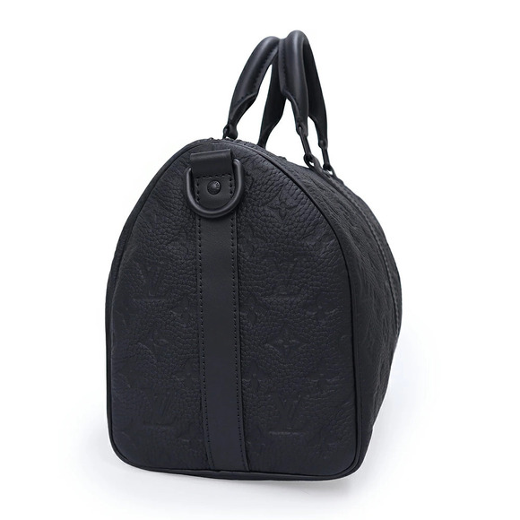 Louis Vuitton Boston Bag Keepall Bandouliere 40 Black  Louis VUITTON Keepall Bandouliere Taurillon Black Crossbody Shoulder Boston